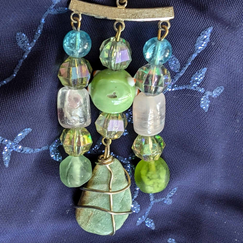 Beautiful Multicolor Beaded Bag charm